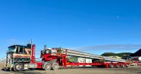 Bridge beams transport.